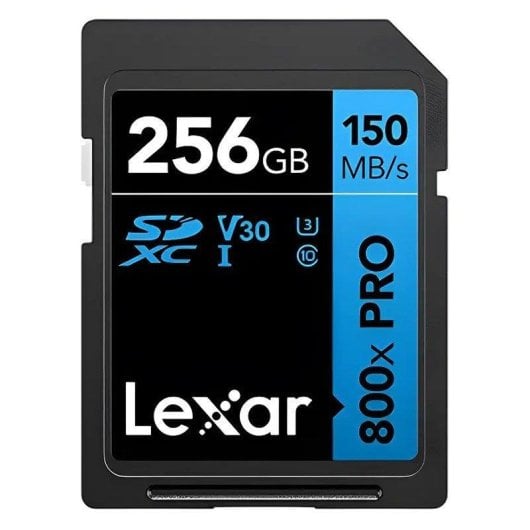 Scheda SD Lexar High-Performance 800xPRO 256GB UHS-I V30 150MB/s Nero