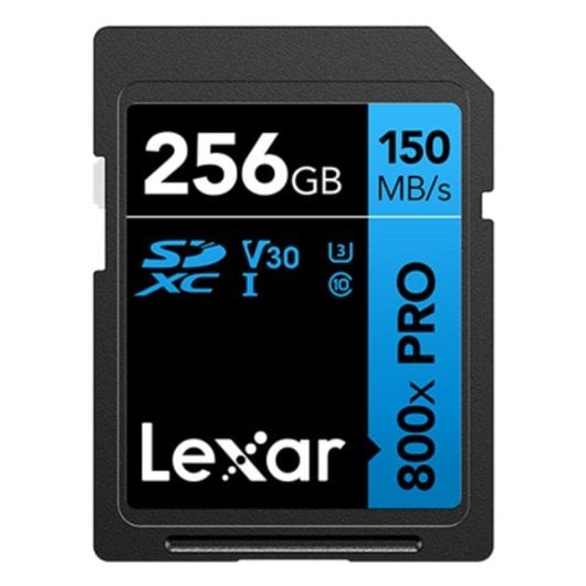 Scheda SD Lexar High-Performance 800xPRO 256GB UHS-I V30 150MB/s Nero