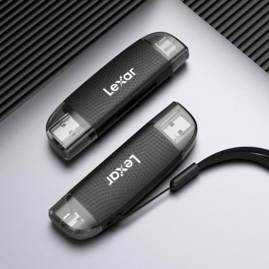 Lector de tarjetas Lexar LRW310X Doble Slot USB-A/C 205 MB/s Negro