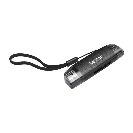 Lector de tarjetas Lexar LRW310X Doble Slot USB-A/C 205 MB/s Negro