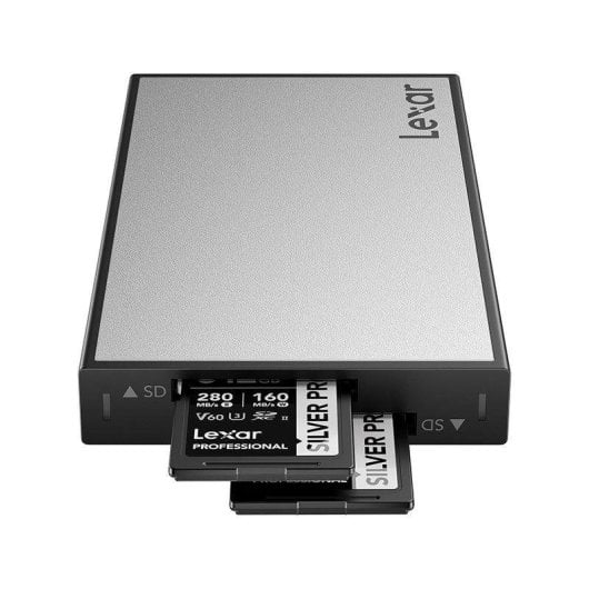 Lettore di schede Lexar Workflow Pro SD UHS-II USB 3.2 Gen2 doppio slot alluminio