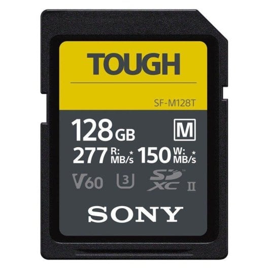 Scheda SD Sony SF-M128T 128GB UHS-II 277 MB/s IP68 Resistente
