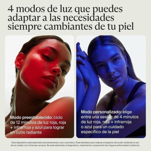 Gesichtsmaske Therabody TheraFace Mask Glo 504 LEDs Kabellos Vibration USB-C