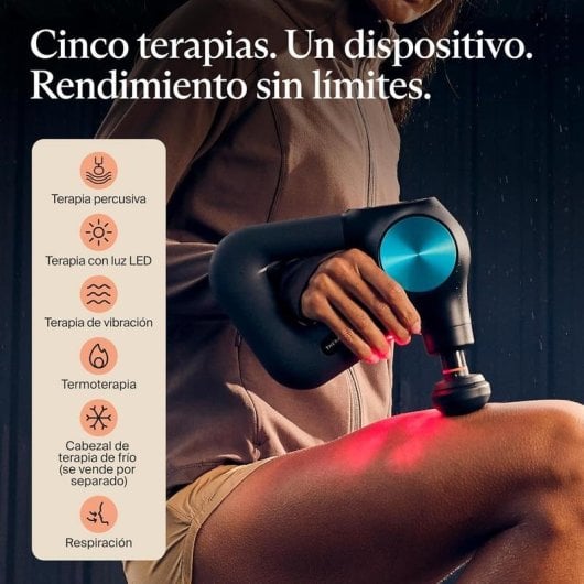 Pistola de Massagem Therabody Theragun Pro Plus percussão Bluetooth LED Preto