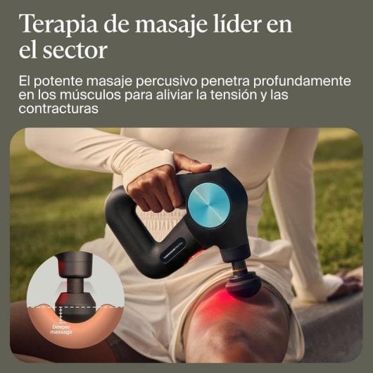 Pistola de Massagem Therabody Theragun Pro Plus percussão Bluetooth LED Preto