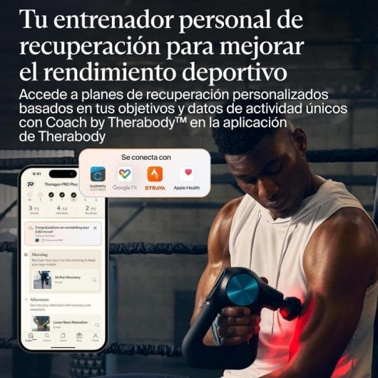 Pistola de Massagem Therabody Theragun Pro Plus percussão Bluetooth LED Preto