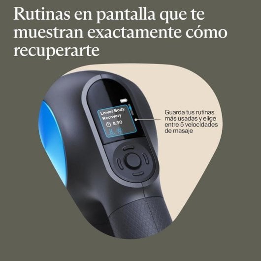 Pistola de Massagem Therabody Theragun Pro Plus percussão Bluetooth LED Preto