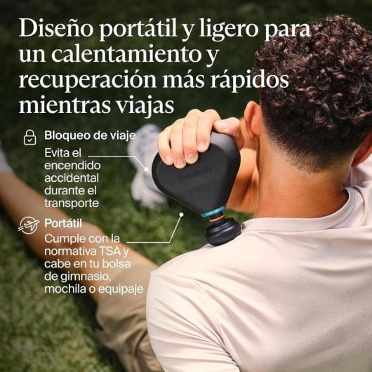 Pistola Massaggiante Therabody Theragun Mini Plus Portatile Calore 3 Livelli