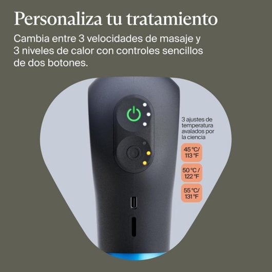 Pistola Massaggiante Therabody Theragun Mini Plus Portatile Calore 3 Livelli