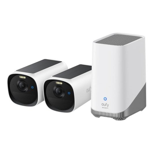 Cámara IP Eufy eufyCam E40 2K Visión Nocturna Exterior IA Alarma Audio Bidireccional