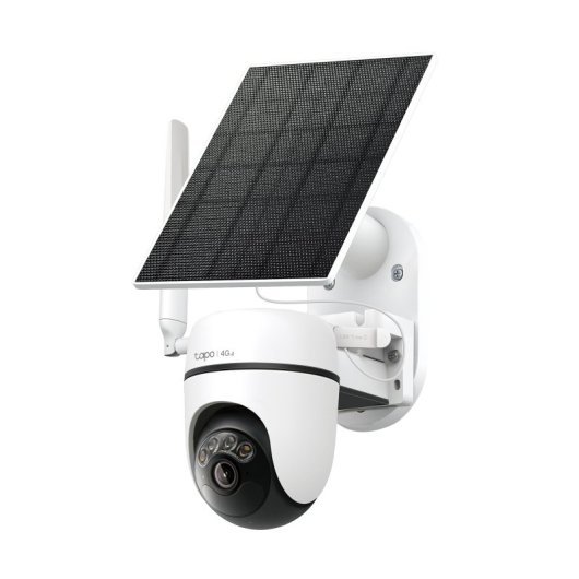 Tapo C615G Kit - Cámara de Vigilancia 4G 360º con Panel Solar, Resolución 2K, Detección IA Gratuita