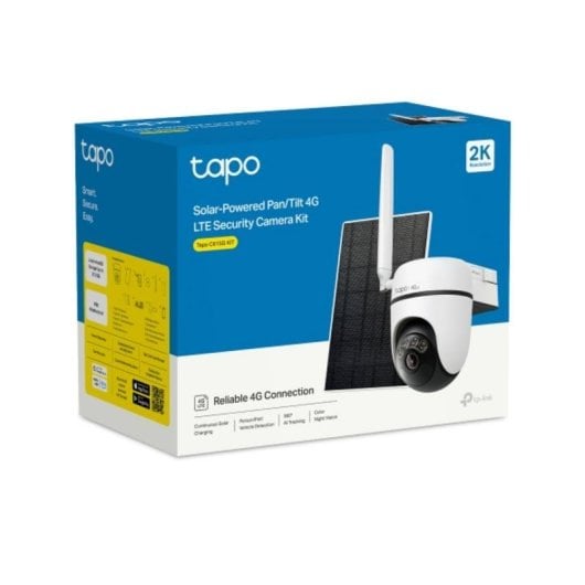 Caméra de surveillance TP-Link Tapo C615G 2K Vision Nocturne Extérieure Détection IA Audio Bidirectionnel Alarme Panneau Solaire