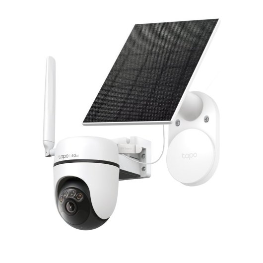 Tapo C615G Kit - Cámara de Vigilancia 4G 360º con Panel Solar, Resolución 2K, Detección IA Gratuita