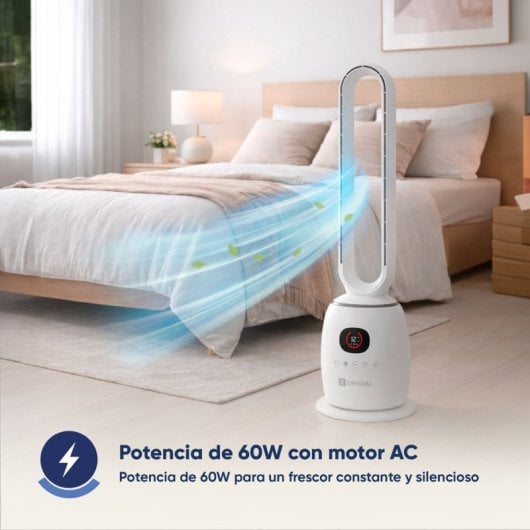 Origial AirBliss Freeless, Ventilador sin aspas, 60W, blanco