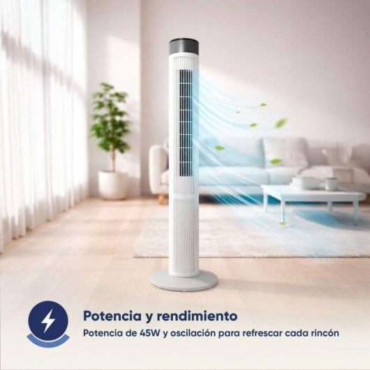 Origial ORITOWER45W-W WIFI Ventilador de torre WIFI, 45W, 99cm