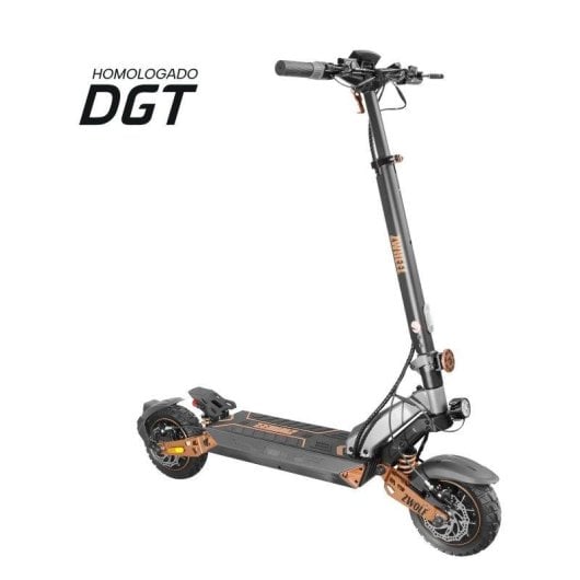 Patinete eléctrico Zwheel Zwolf Duo 2x500W Autonomía 70km Ruedas 10" Off Road Doble suspensión Frenos hidráulicos Gris-b