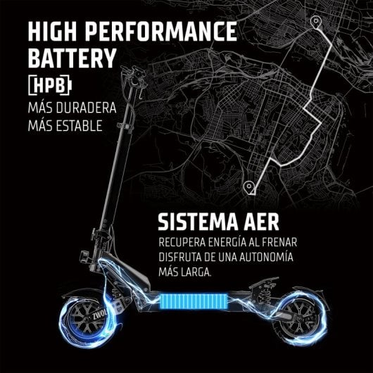 Patinete eléctrico Zwheel Zwolf Duo 2x500W Autonomía 70km Ruedas 10" Off Road Doble suspensión Frenos hidráulicos Gris-bronce