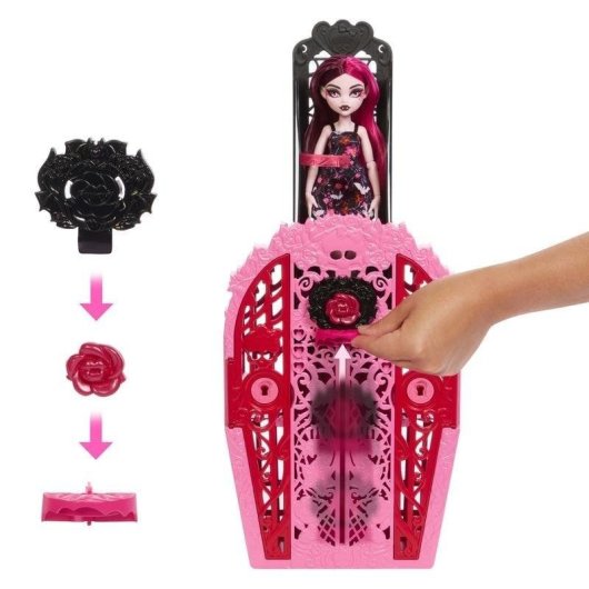 Poupée Monster High Skulltimate Secrets Draculaura Multicolore 22 accessoires