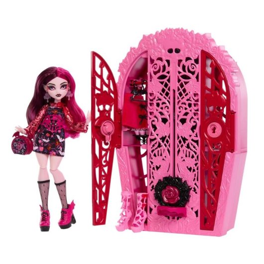 Poupée Monster High Skulltimate Secrets Draculaura Multicolore 22 accessoires