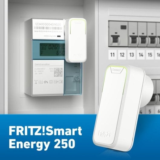 Smart Home Transmitter Fritz FRITZ! Smart Energy 250 Wandmontage DECT-ULE Weiß Batterien/USB