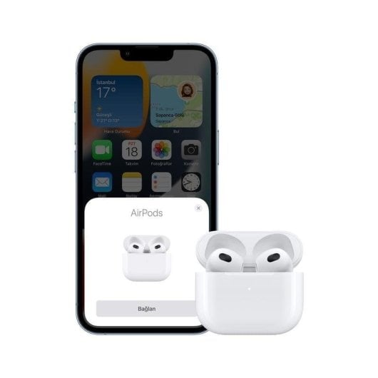 Auricolari Apple AirPods (3rd generation) wireless Bluetooth per chiamate e musica IPX4 bianchi