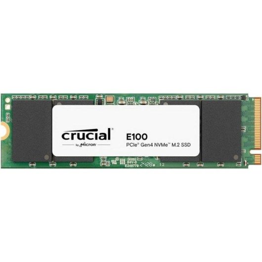 Disco Duro Crucial E100 2TB SSD M.2 NVMe PCIe Gen4 5000MB/s Schwarzes Design
