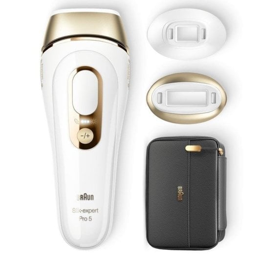 Épilateur Braun Silk-expert Pro 5 PL5140 IPL SensoAdapt Or Blanc précis