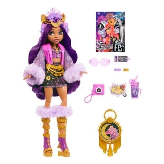 Muñeca Monster High Monster Fest Clawdeen Wolf Fashion Doll Multicolor