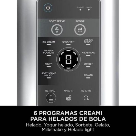 Heladera Ninja Creami Scoop & Swirl NC701EU 0,48L 2 Tarrinas 800W