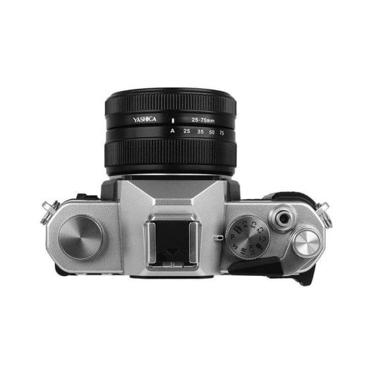 Fotocamera Compatta Yashica FX-D 100 13MP Zoom Ottico 3x Simulazioni Pellicola Nera