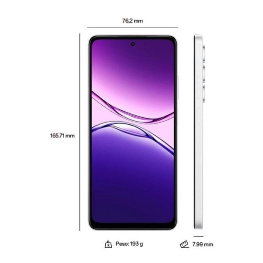 OPPO A5m 4G Mist White 6.67" 8GB 256GB batería 6000 mAh