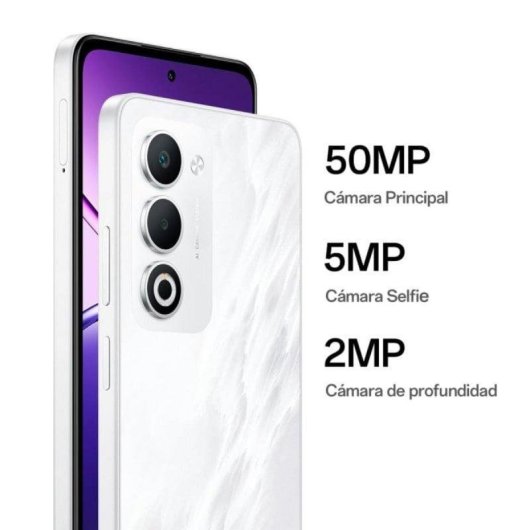 OPPO A5m 4G Mist White 6.67" 8GB 256GB batería 6000 mAh