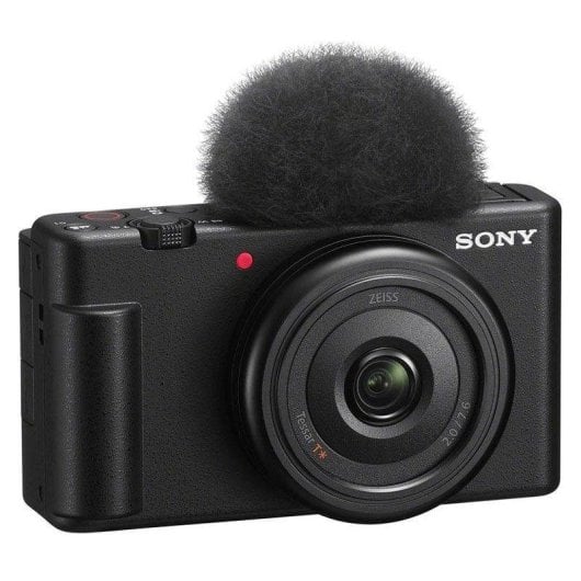 Fotocamera Compatta Sony ZV-1F 20MP Zoom 1x Wi-Fi+Bluetooth SD8GB+Custodia Nera