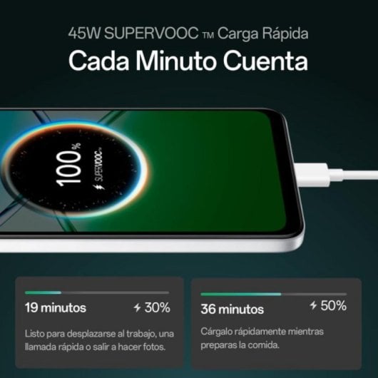 Smartphone OPPO A5m 8GB RAM 256GB IP65 6000mAh Mist White