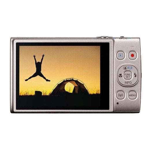 Fotocamera Compatta Canon IXUS 285 HS 20.2MP Zoom Ottico 12x WiFi NFC Schermo 3" Argento SD 4GB Custodia