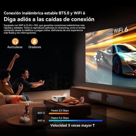 Beamer OSCAL PV800 Pro FullHD 1400 Lumen 200" LED LCD Google TV Smart Voice