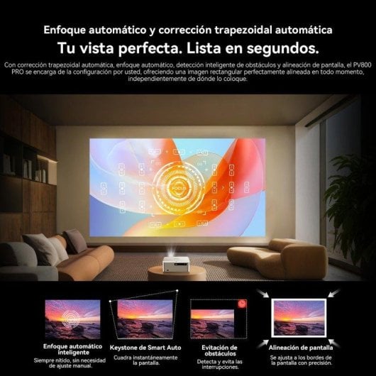 Proiettore OSCAL PV800 Pro FullHD 1400 Lumen 200" LED LCD Google TV Smart Portatile