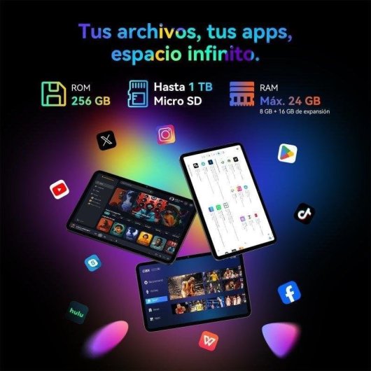 Tablet VEKFULPC T60 Pro WiFi 13,4" 24GB 256GB Gris con Teclado y Stylus Pen