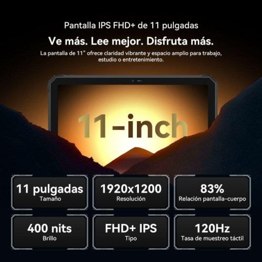 Tablet OSCAL SPIDER 10 11" 24GB 256GB 4G 20000mAh Android 15 Schwarz