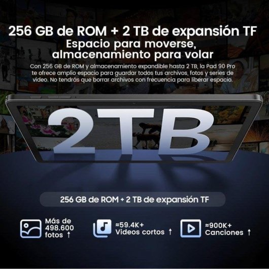 Tablet OSCAL Pad 90 Pro WiFi + 4G 11" 24GB 256GB Gris