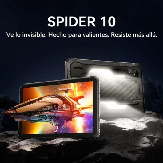 Tablet OSCAL Spider 10 11" 24GB 256GB 4G 20000mAh Android 15 Preto com Teclado