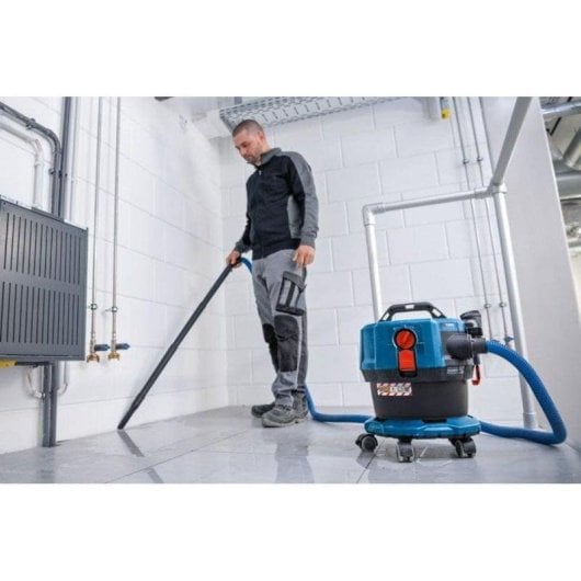 Aspirador sem Fio Industrial Bosch GAS 18V-12 MC 18V 12L Filtro S-Class Sólidos e Líquidos
