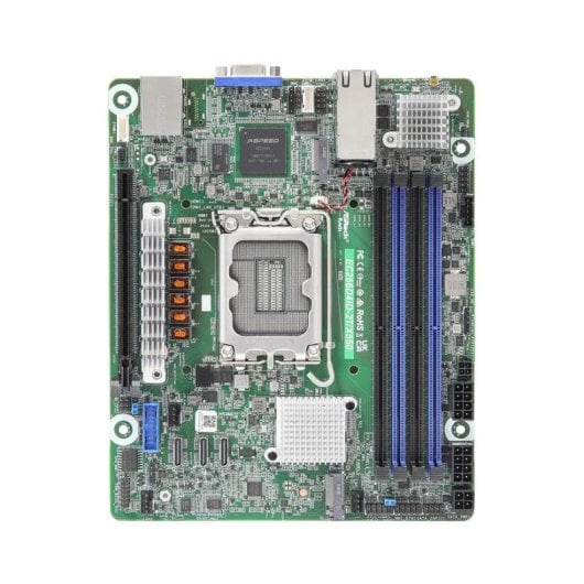 Motherboard Asrock EC266D4ID-2T/X550 Intel C266 LGA1700 DDR5 Mini ITX 10GbE RAID IPMI