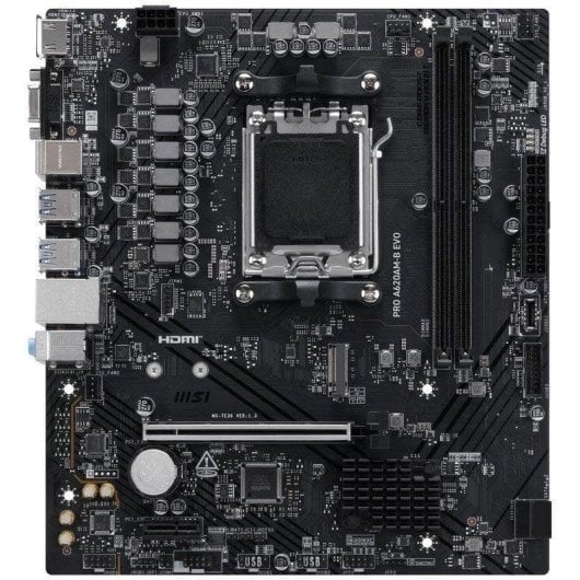 Carte mère MSI PRO A620AM-B EVO AMD A620 Socket AM5 DDR5 Micro-ATX 2.5GbE
