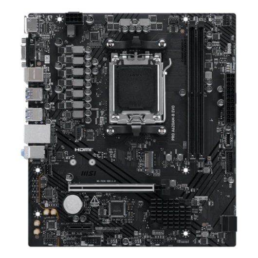 Carte mère MSI PRO A620AM-B EVO AMD A620 Socket AM5 DDR5 Micro-ATX 2.5GbE