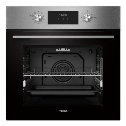 Forno Multifunções Teka HCB 6370 Limpeza Manual 70L 60cm A+ Guias Extraíveis Preto/Inox