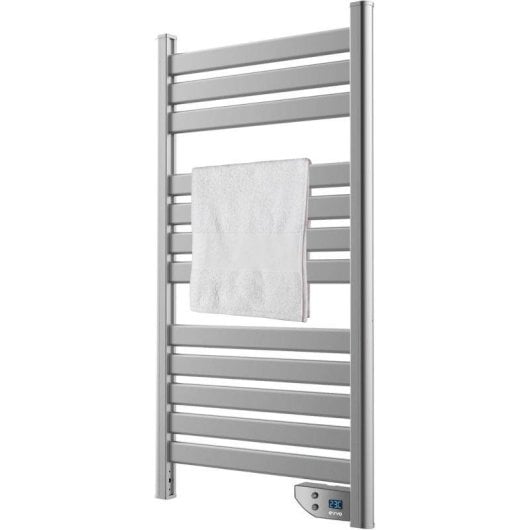 EVVO Toallero Eléctrico C500 Acero 450W Bajo Consumo Pantalla Digital IPX4 Kit Instalación