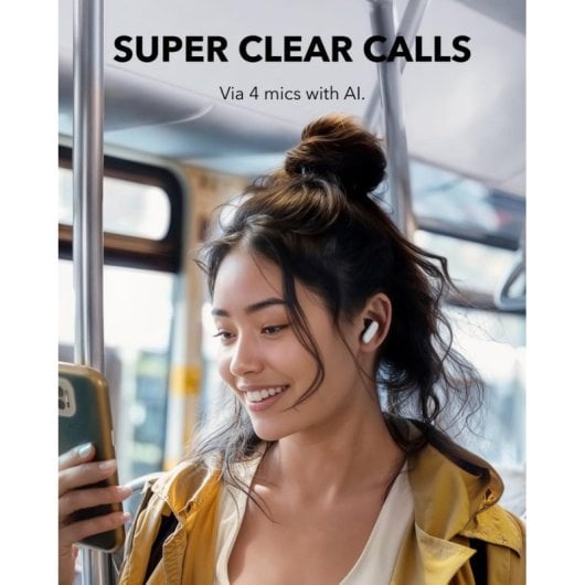 Auriculares Soundcore P30i inalámbricos Bluetooth con Cancelación Activa de Ruido IP54 Blanco