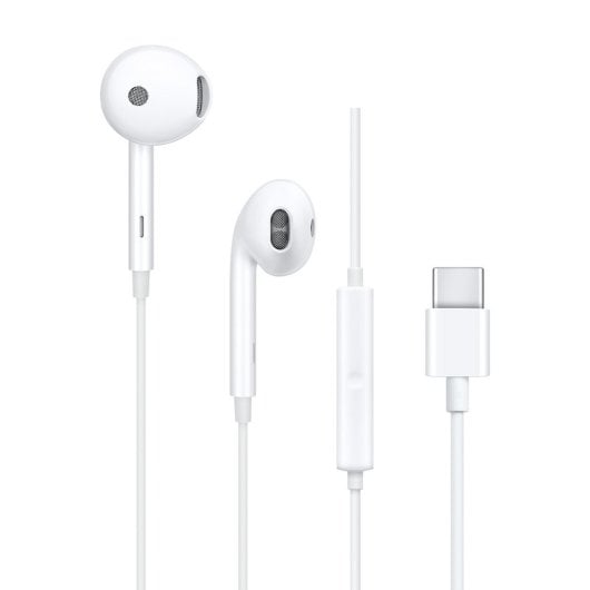 Auricolari OPPO MH135-3 con cavo USB-C per chiamate e musica bianchi