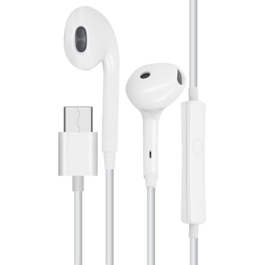 Auricolari OPPO MH135-3 con cavo USB-C per chiamate e musica bianchi